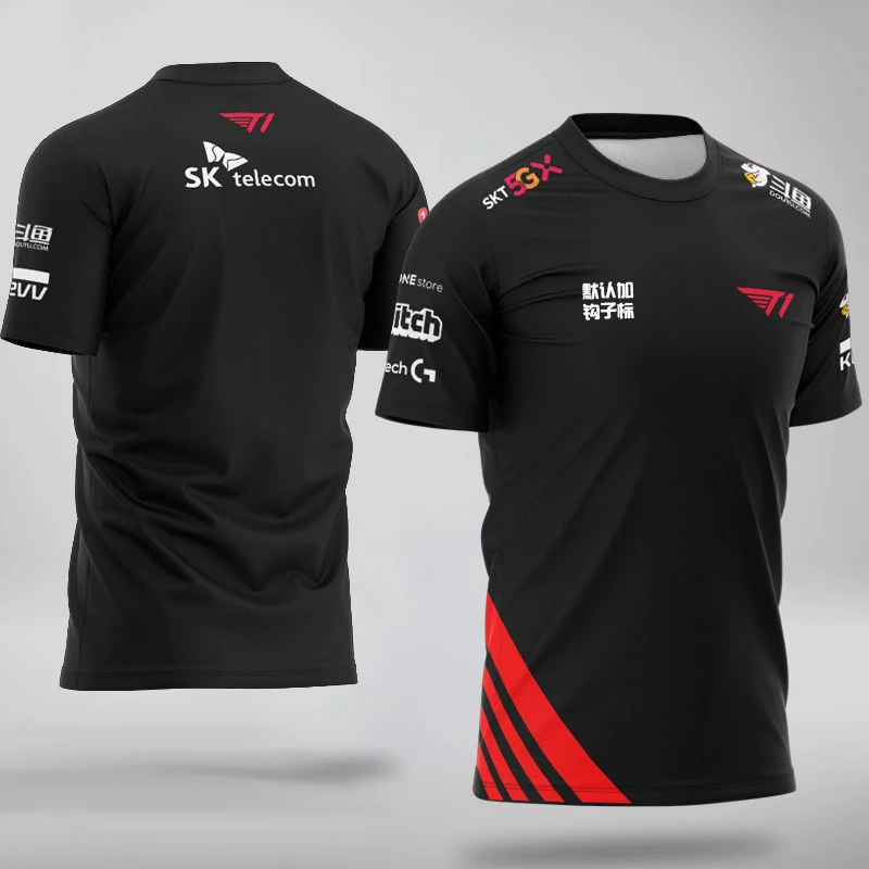 LCK 2023 LoL Bahar Sezonu SKT T1 Pro Oyuncu Tak m Formas T Shirt 