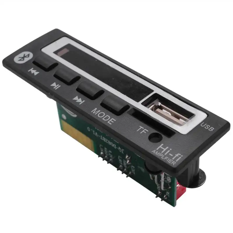 NEW-Bluetooth5.0 Mp3 Wma Wav Decoder Board 5V 12V Wireless Audio Module Color Screen Usb Tf Fm Radio For Car Accessories