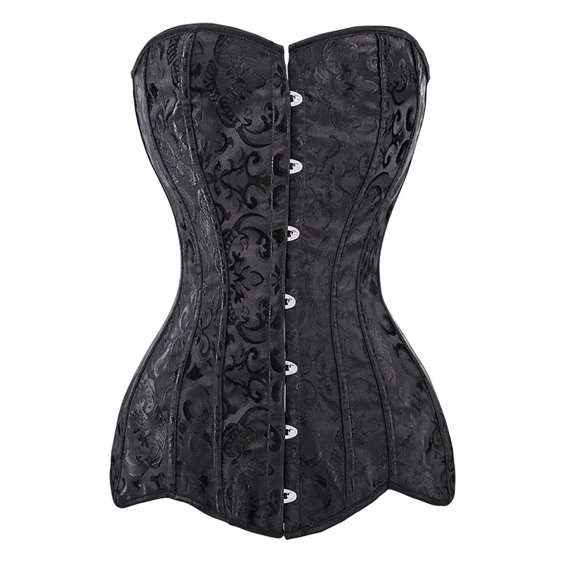 

Long Torso Gothic Corset Slimming Waist Corset Waist Trainer Modeling Strap Overbust Corselet Tummy Control Girdle Steel Bone