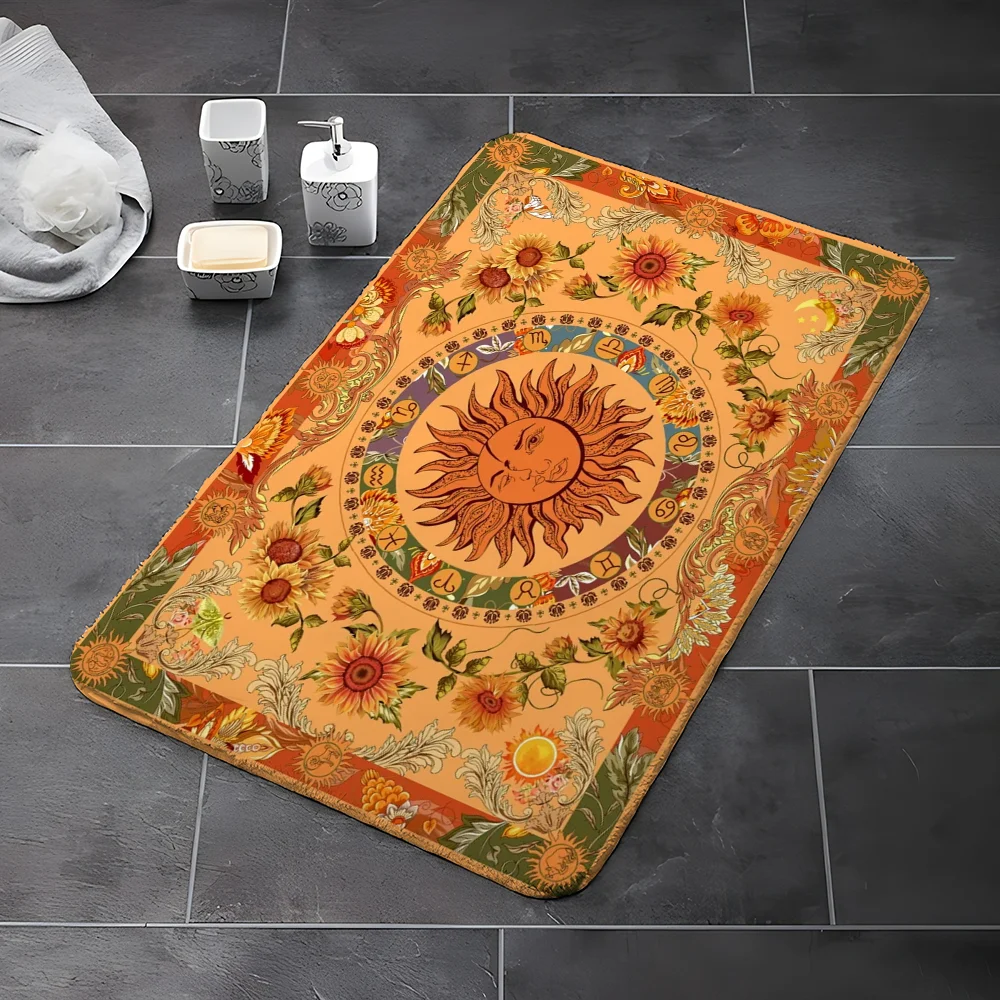 Gothic Witchy Moon Printed Rug for Bedroom Mats Floor Mat for Kitchen Carpet Outdoor Doormat Entrance Door House Cute Room Decor 2