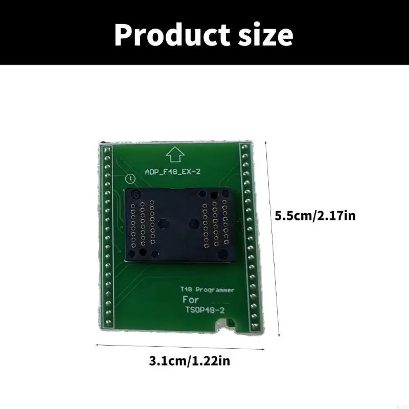 내구성 ADP_F48_EX-2 T48 TL866 3G 어댑터 전자 수리 NAND 리더 프로그래머 용 TSOP48 T48 프로그래밍 소켓