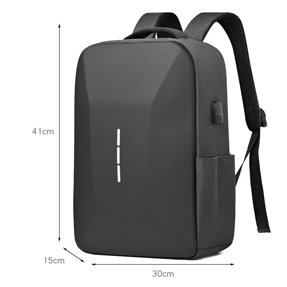 Large Capacity Men’s Backpack Casual Lightweight Password Lock Waterproof Travel Bag 16-inch Anti-theft Laptop Bag