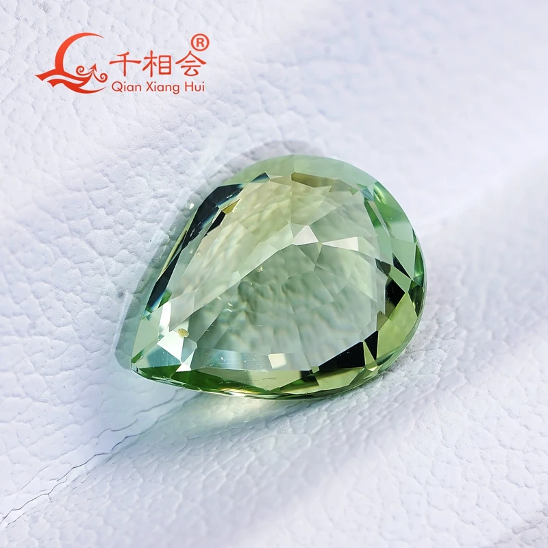 1.73ct  pear shape Natural Tourmaline   Green color stone Decoration Gifts  Loose Gemstone GRC certificated
