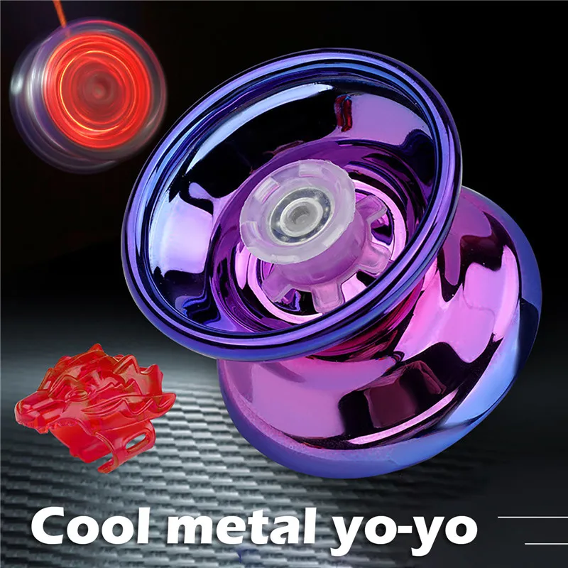 Yoyo Alloy Metal Flashing Children's Toys Outdoor Accessories for Kids and Beginners yoyo ball