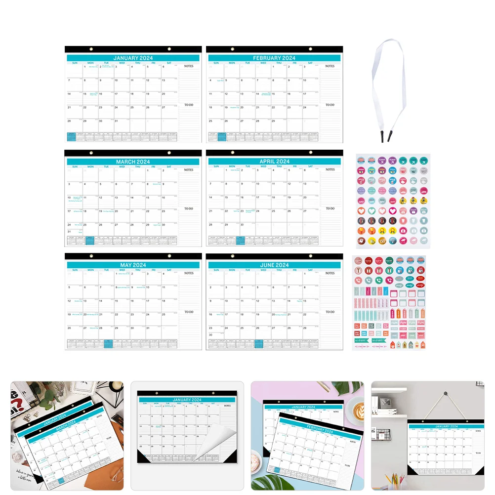 

1 Set of Wall Calendar for Organizing Countdown Calendar Hanging Calendar Monthly Calendar