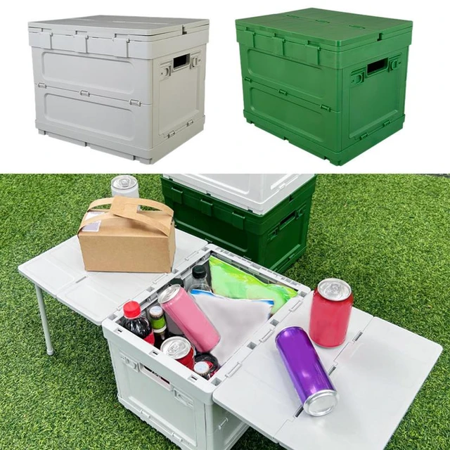 Folding Car Trunk Storage Box Automotive Food Bin For Trunk