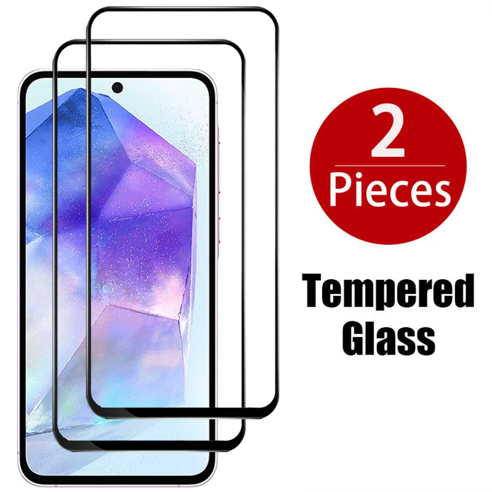 2 Pz/Lotto, Vetro Temperato Per Samsung Galaxy A55 5G Screen Protector A55 5G Glass Samsung A 55 Pellicola Vetro
