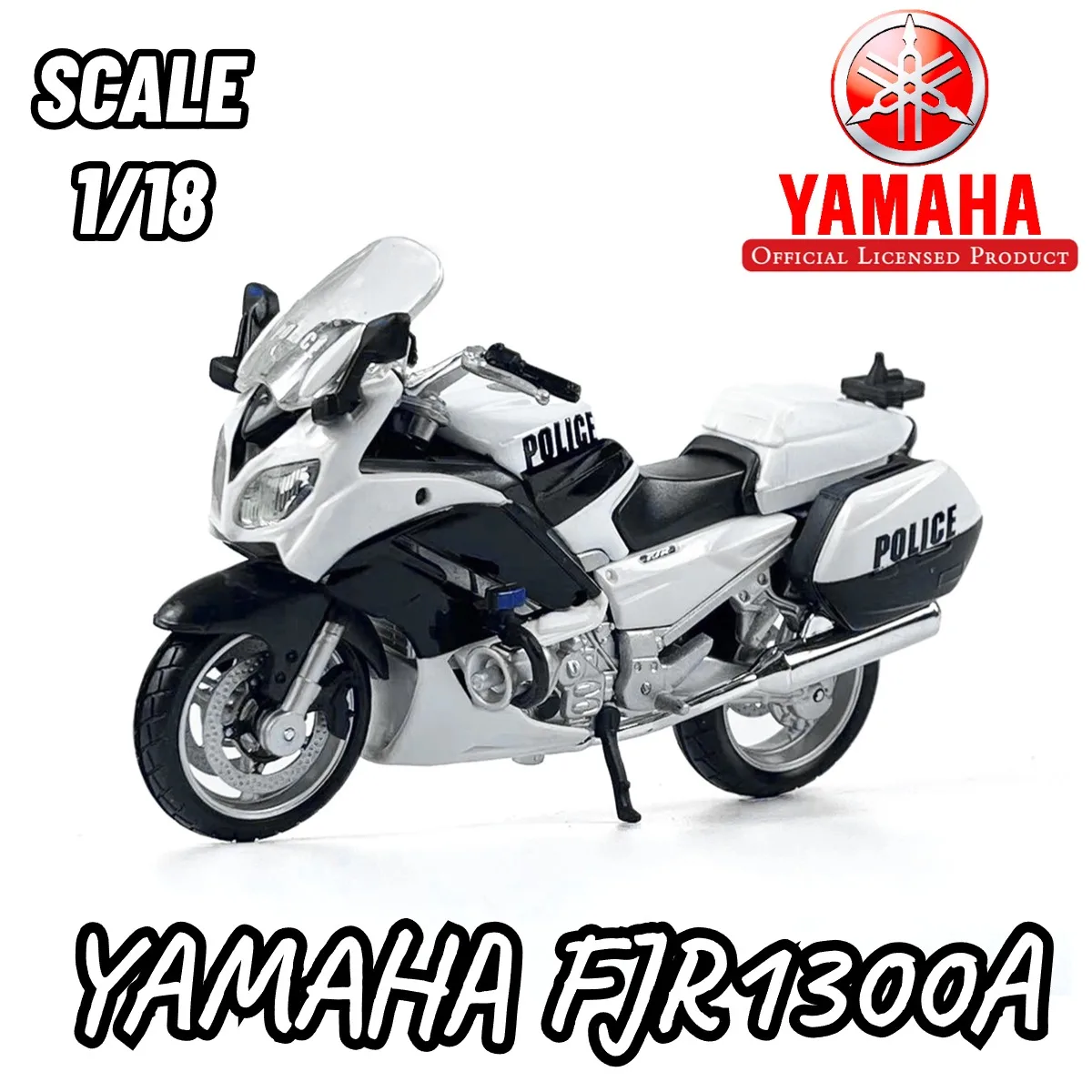 

1/18 Scale Yamaha FJR1300A Motorcycle Model Replica Diecast Collection Vehicle Interior Decor Ornament Xmas Gift Kid Boy Toy