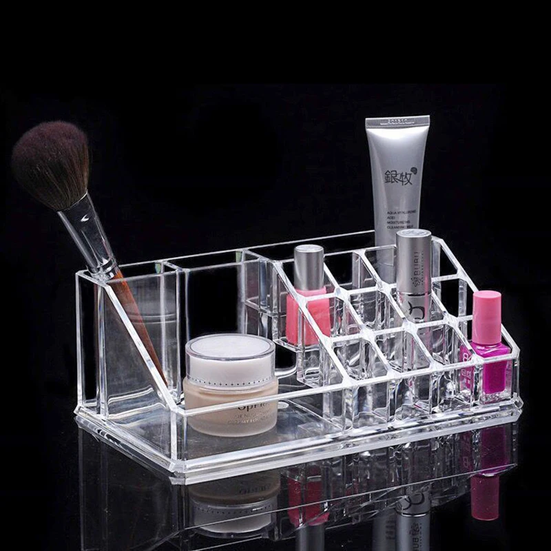 

Acrylic Transparent Microblade Permanent Cosmetic Supplies Lipstick Holder Storage Box Display Stand Imitation Crystal Jewelry