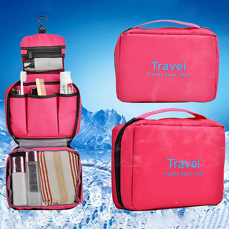 

Hanging Toiletry Bag Travel Toiletry Wash Organizer Kit Sturdy Hanging Hook Shower Bags for Men Women Cosmetics Make Up