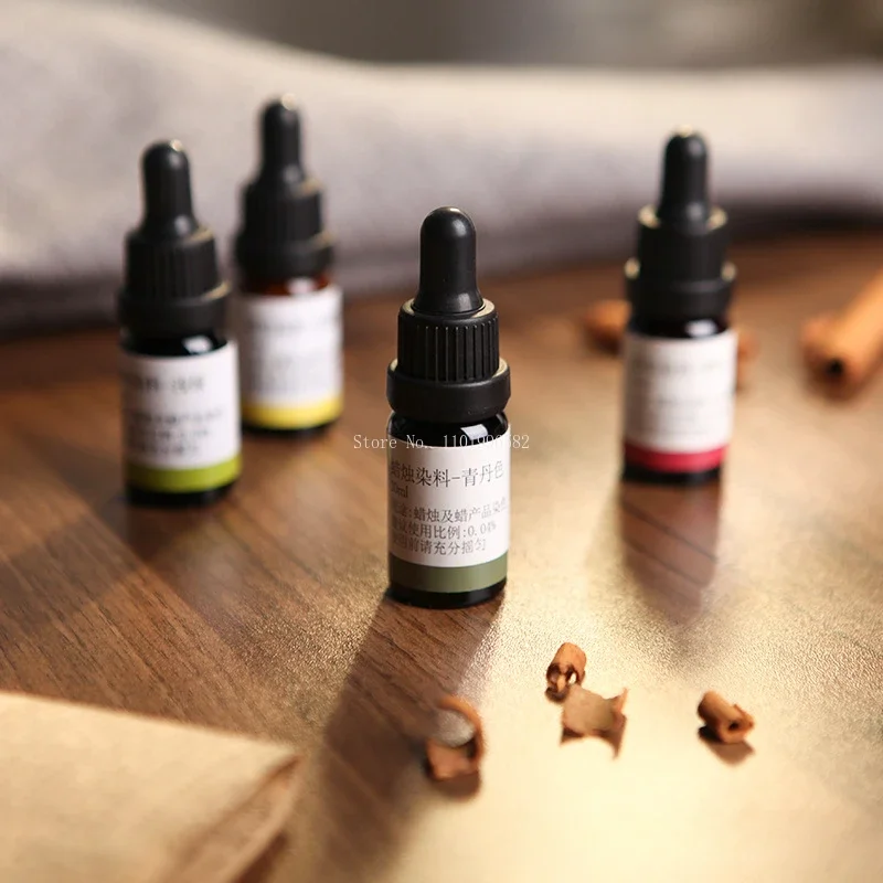 10ml/bottle 15color High Concentration Oiliness Scented Candle Liquid Dye DIY Creative Container Candle/wax Sheet Dyeing Pigment
