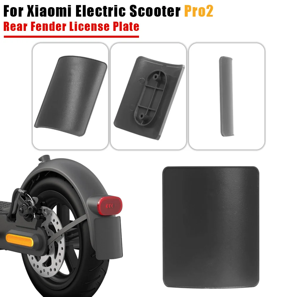 Rear Mud Fender License Plate Guard Number Plate Holder For Xiaomi M365 Pro 2 Electric Smart Scooter Licenses Frame Parts