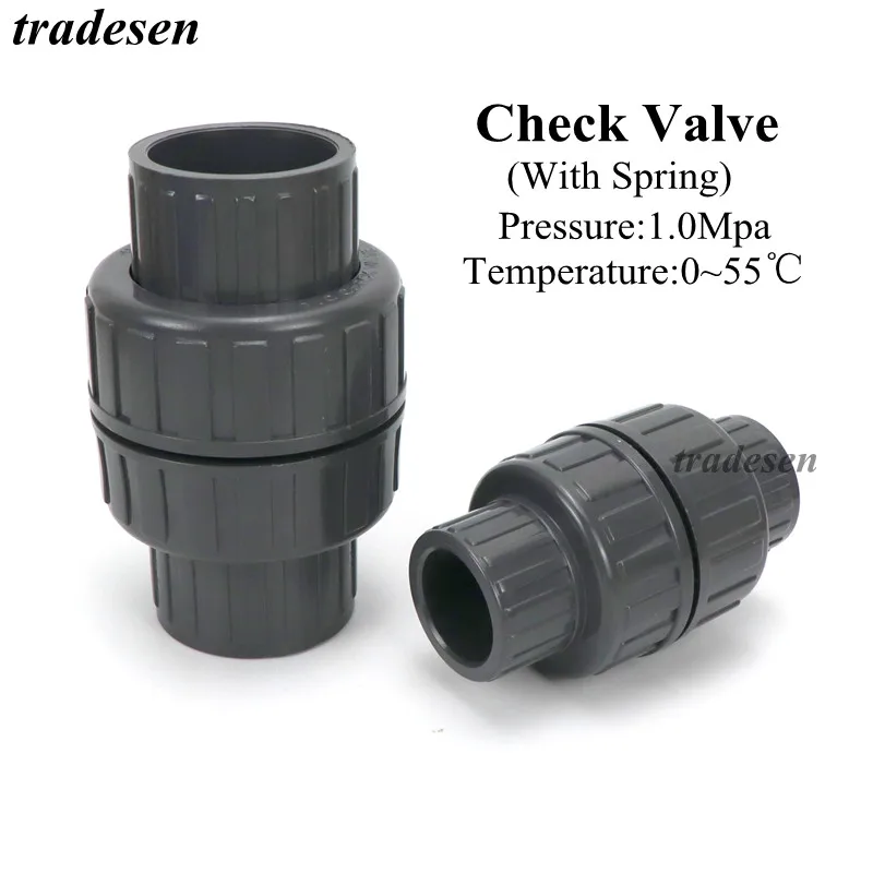 ID3263mmPVCCheckValveOneWayNonReturnValveUPVCPipeFitting
