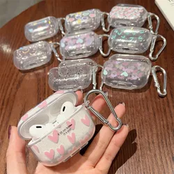 Coloful Heart Earphone Case For AirPods 1 2 3 Pro 2nd Cases Flower Glitter TPU for AirPods 3 2 1 Bluetooth Earphone Charging Box