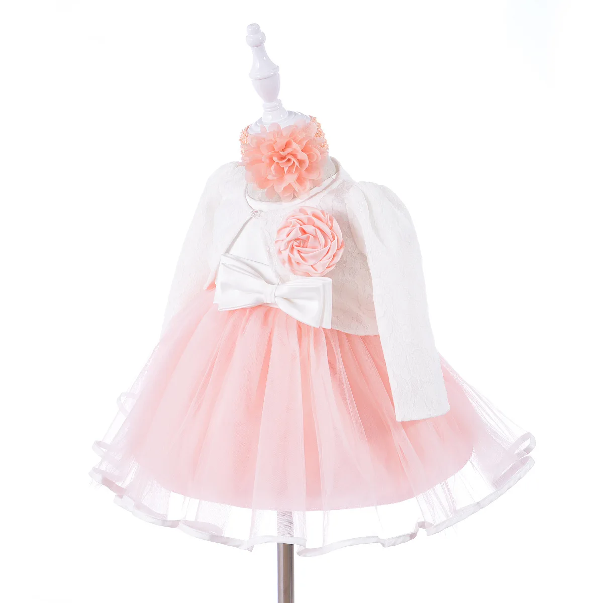 2 Year Old Baby Girl Dresses Pink And White Jacket Baby Girl Vestido