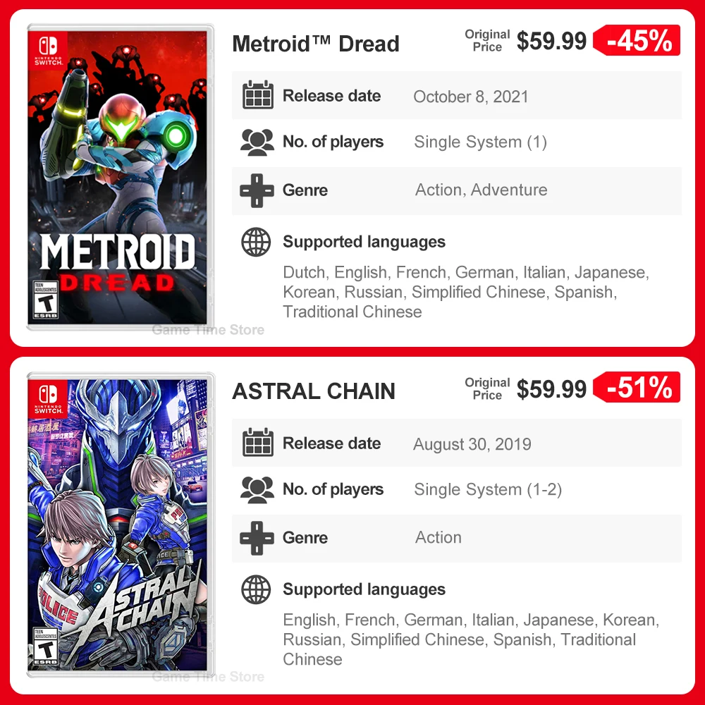 Metroid Dread Nintendo Switch | Nintendo Switch Metroid Game
