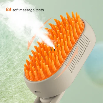 3 in 1 Pet Electric Steam Brush Cat and Dog Cleaning Spray Massage Grooming Comb Retractable Handle Pet Hair Removal Brush 5