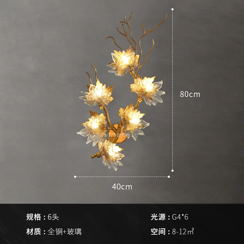 Рисунок 6 - Современный настенный светильник с кленовыми листьями