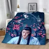 Drama The Untamed xiao zhan wang yi bo Printed Blanket Picnic Blankets Warm Soft and Comfortable Home Travel Birthday Gift 1