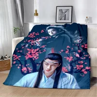 Drama The Untamed xiao zhan wang yi bo Printed Blanket Picnic Blankets Warm Soft and Comfortable Home Travel Birthday Gift 1
