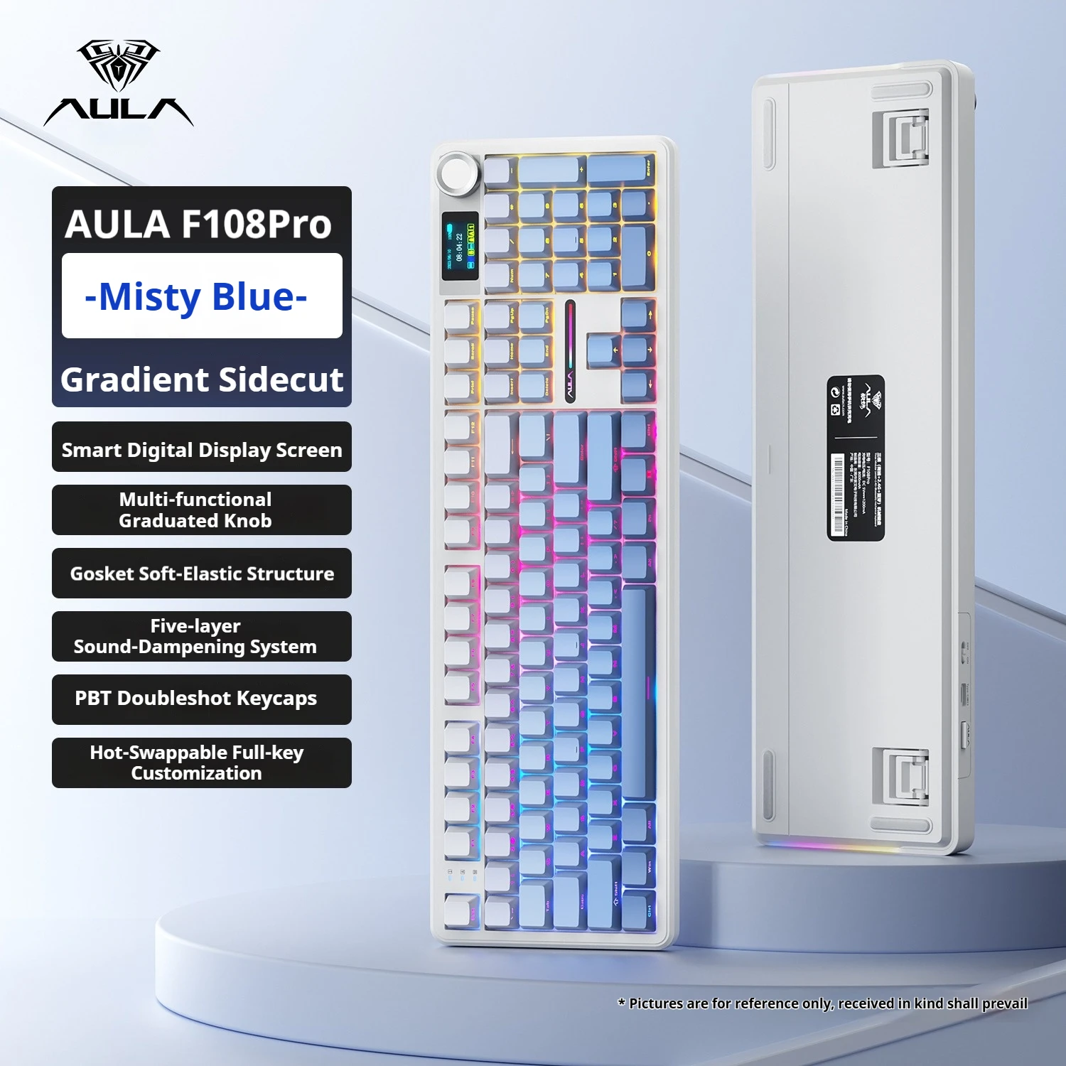 AULA F108 PRO メカニカルキーボードカスタムゲーミングワイヤレス