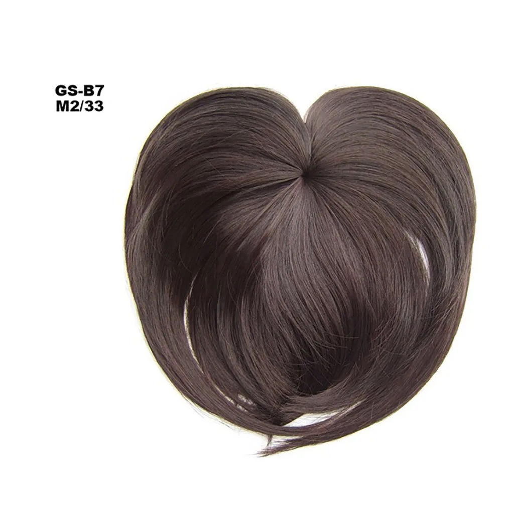 Human Hair Toppers for Women Clips in Human Hair Bangs Fringe Hairpieces Middle human hair extensions