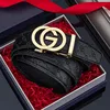 New Thin 34mm Business Men's Belt Formal Leather Male Belt High Quality Belt women Metal Automatic g Buckle Belt for women jeans