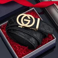 New Thin 34mm Business Men's Belt Formal Leather Male Belt High Quality Belt women Metal Automatic g Buckle Belt for women jeans