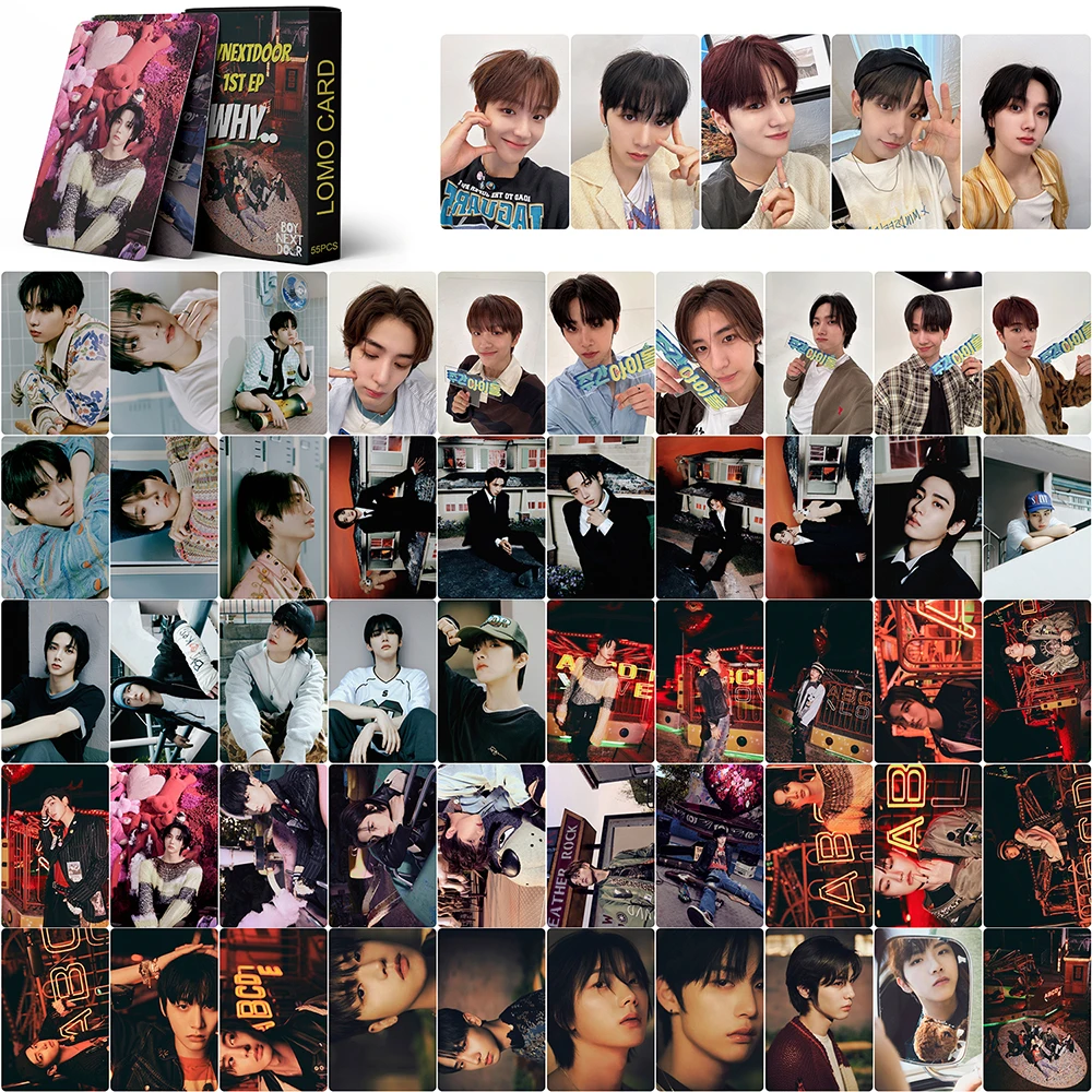 Kpop BOYNEXTDOOR Lomo Cards WHY New Album Photocards 1st EP Album Cards 55Pcs/Set 55Pcs/Set Kpop BOYNEXTDOOR Lomo Cards WHY New Album Photocards 1st EP Album Cards lomo cards album cards