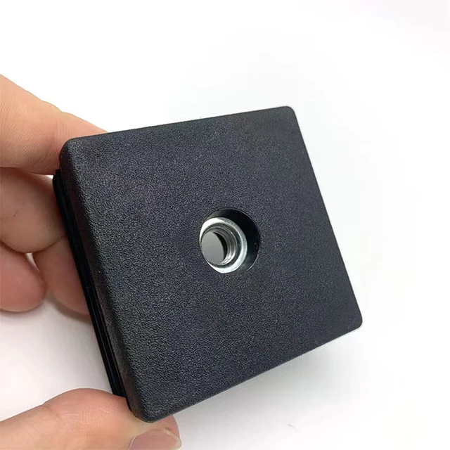 10 Tappi Per Tubi Quadrati - Piedini Per Mobili, Cappucci Protettivi 10x10mm Nero - Foto 12