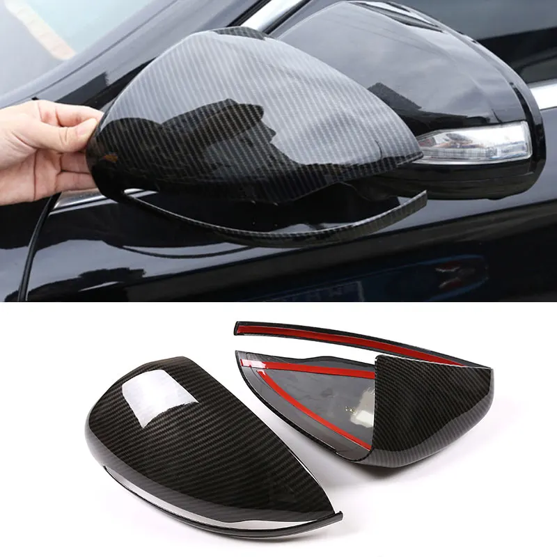 

For Mercedes Benz C E G S GLC Class W205 W213 W222 C217 X205 ABS Carbon Texture Side Rearview Mirror Cap Protective Cover Trim