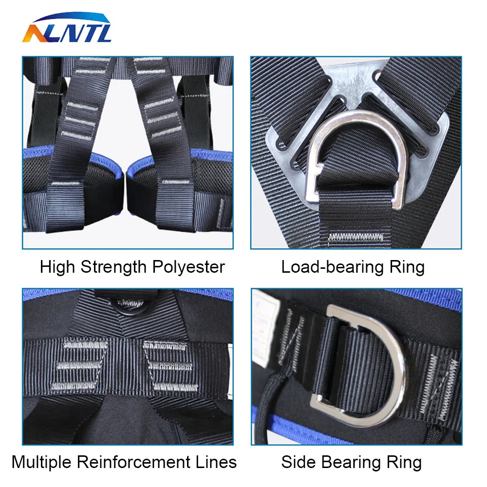 Five Point Work Safety Belt safety harnesses CE High-altitude Full Body Harness Rock Climbing Training Rescue Electrician Construction Equipment