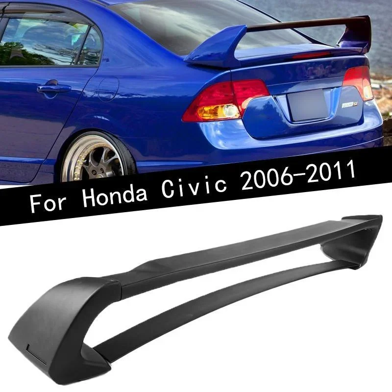 

Car ABS Rear Trunk Spoiler Wing Lip For Honda Civic 2006-2011 4DR 4 Door Mugen Style Tail Refit Car Styling Accessories Body Kit