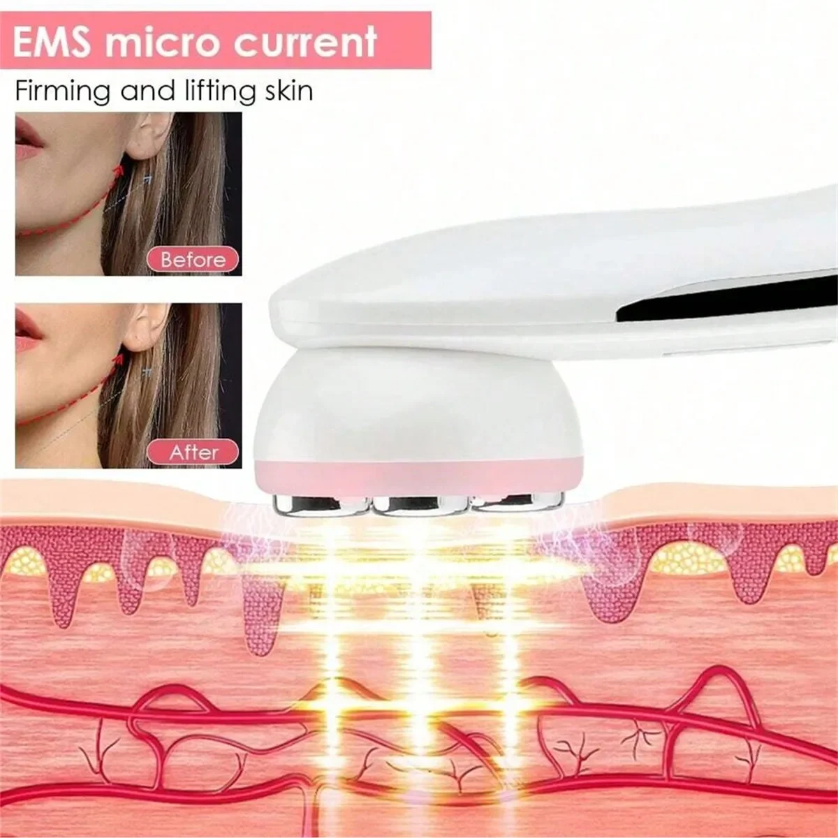 Mini For Face Skin LED Rejuvenation Wand Face Skin Care Massage Beauty Device Led Photon Care Device