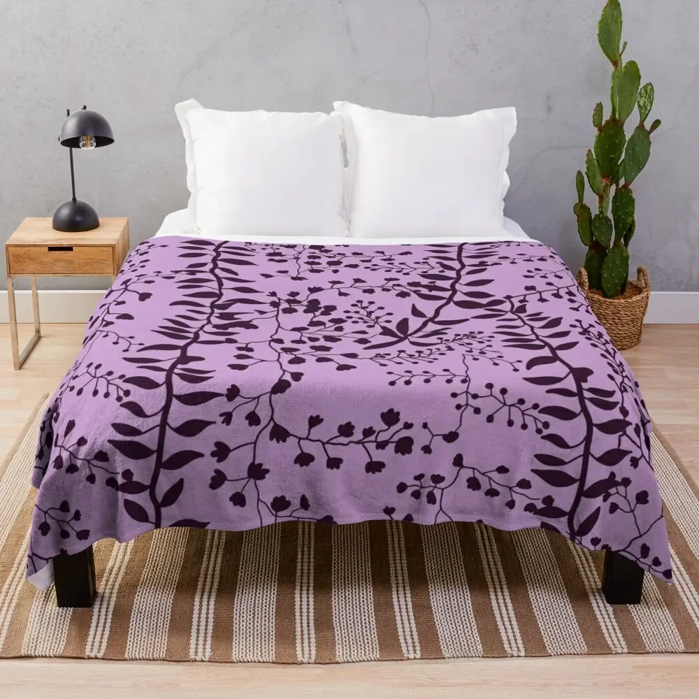 

Bella Swan Lavender Freesia Throw Blanket Soft Big Vintage Furrys Blankets