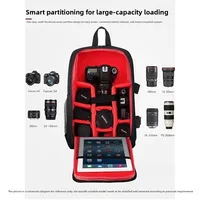 Shoulder camera bag backpack suitable for Canon, Nikon, Sony digital mirrorless camera bag, lightweight, professional, large cap 2