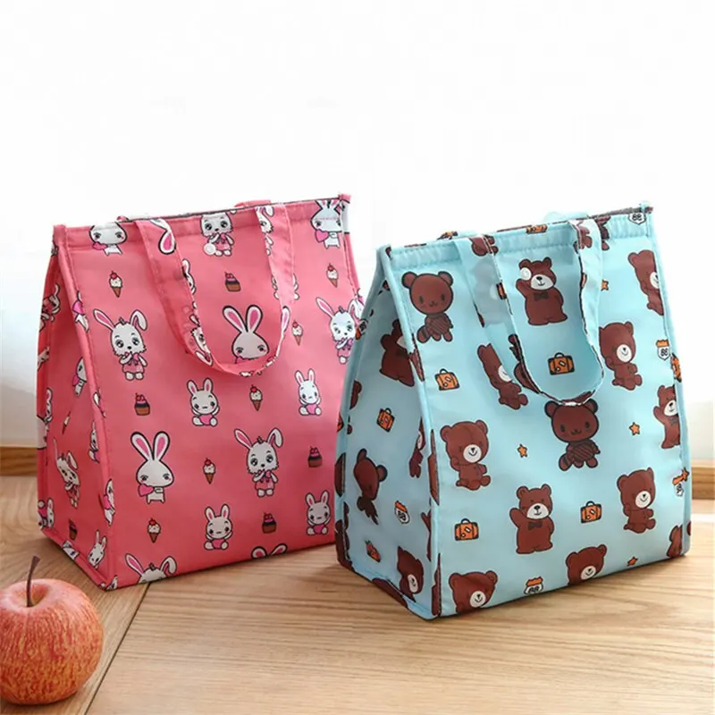 Waterproof Foldable Handheld Lunch Thermal Bag Aluminum Foil Insulation Large Capacity Storage Lunchbox Bento Bag insulated bag thermal food bag
