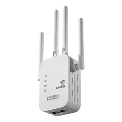 High - Speed Dual Band WiFi Signal Booster - Long Range Network Extender (1200M EU PLUG)