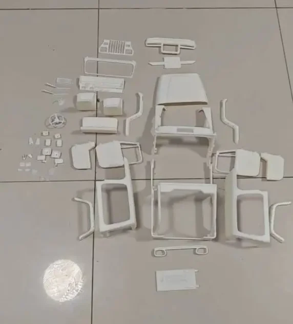 ジープラングラーyj用ハードボディ,珍しい白いシャーシ,1:10スケール