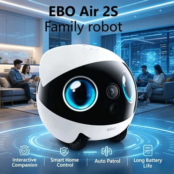 Enabot EBO Air EBO SE Robot Intelligente con Telecamera Wireless, Monitoraggio Remoto, Compagno per Animali Domestici, Controllo in Tempo Reale per la Casa