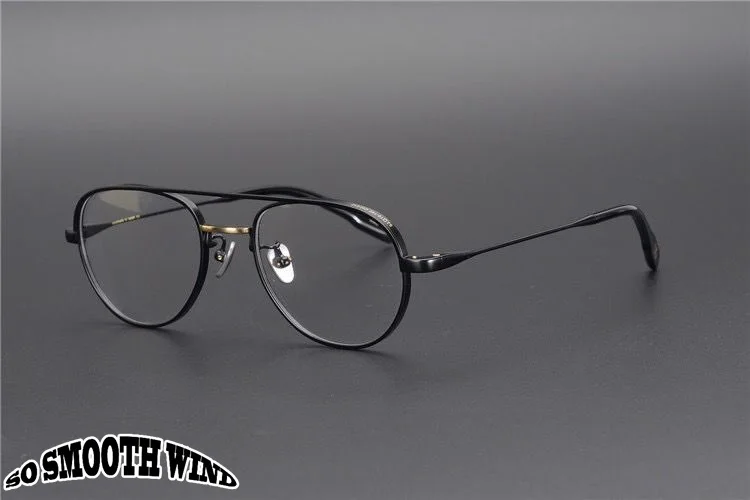 Pilot Ultraleicht Titan Brille Rahmen Männer Japanische Marke Design Vintage Quadrat Doppel Strahl Brillen Sonnenbrille 2025, Mode – Detail 19