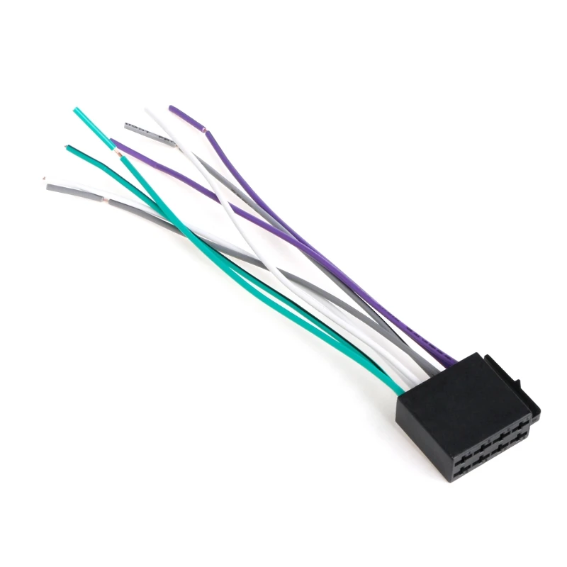 Auto Car ISO-Radio Audio-Wiring Harness Adapter Compatible For A4 Audio-Stereo Wire Connector Plug Cable Universal AOS