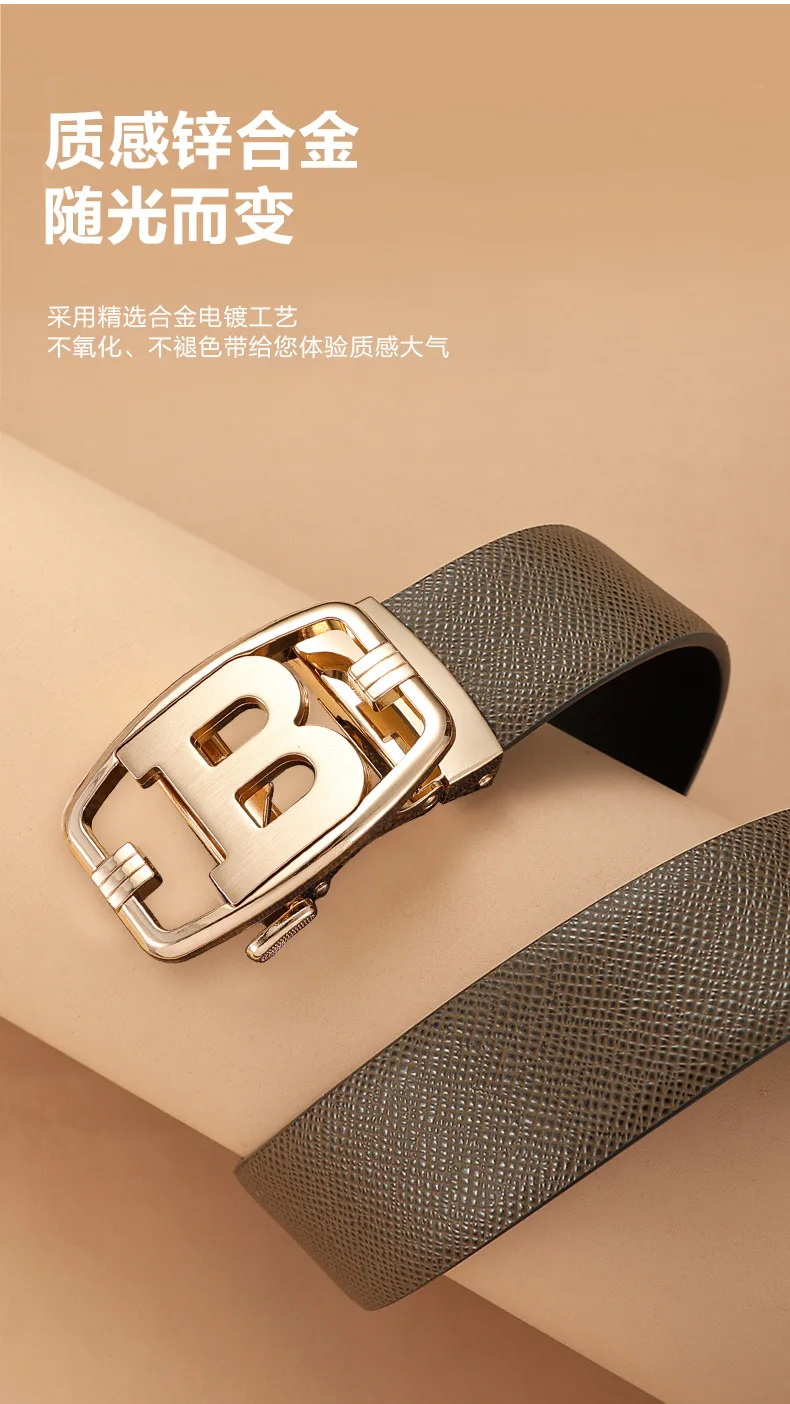 black belt with holes High Quality Designers Mens belt Luxury Brand Famous Male Belts B Buckle Genuine Leather Belts for Men width 3.4cm mens designer belts