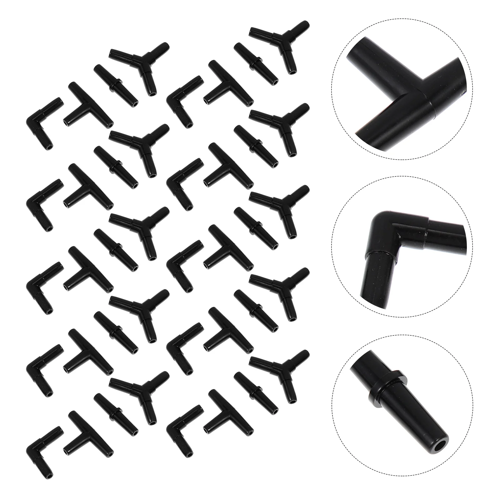 

40 Pcs Fish Tank Adapter Rotary Tool Accessories Pump Connector Aquarium Air Hose Tube Tubing Airline Plastic Pipe