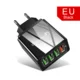 4 Port EU Black 5V