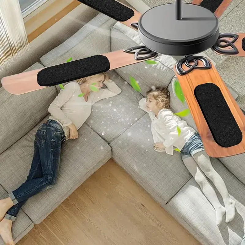 Fan Filter For Ceiling Fan 6 Pcs Coconut Carbon Activated Charcoal Ceiling Filters Self-Adhesive Invisible Air