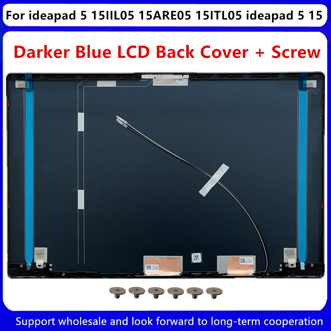Lcd Capa Traseira 5cb0x56073 para Lenovo Ideapad 15iil05 15are05 15itl0 Ideapad 15 Moldura Dianteira Dobradiças Parafuso Am1k7000300 Novo - Imagem 5