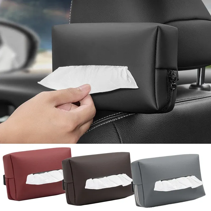 Car tissue box, sunshade seat backrest suspension tissue box, car armrest box, tissue storage box, car storage and organization