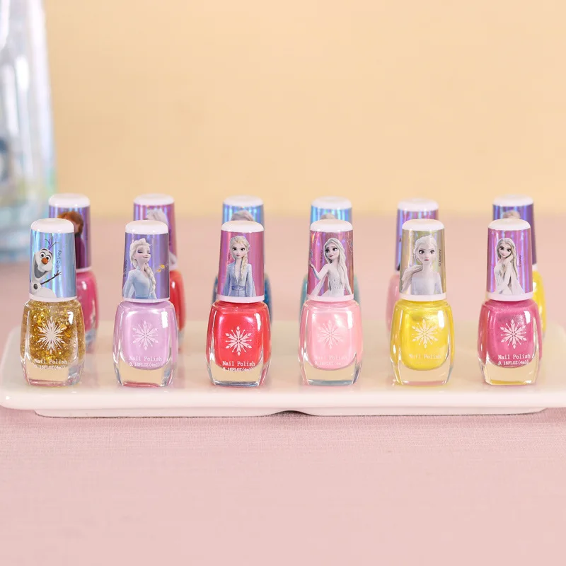 Disney Kids Frozen Nail Polish Baby Girl Elsa Princess Makeup Toy Nail Set