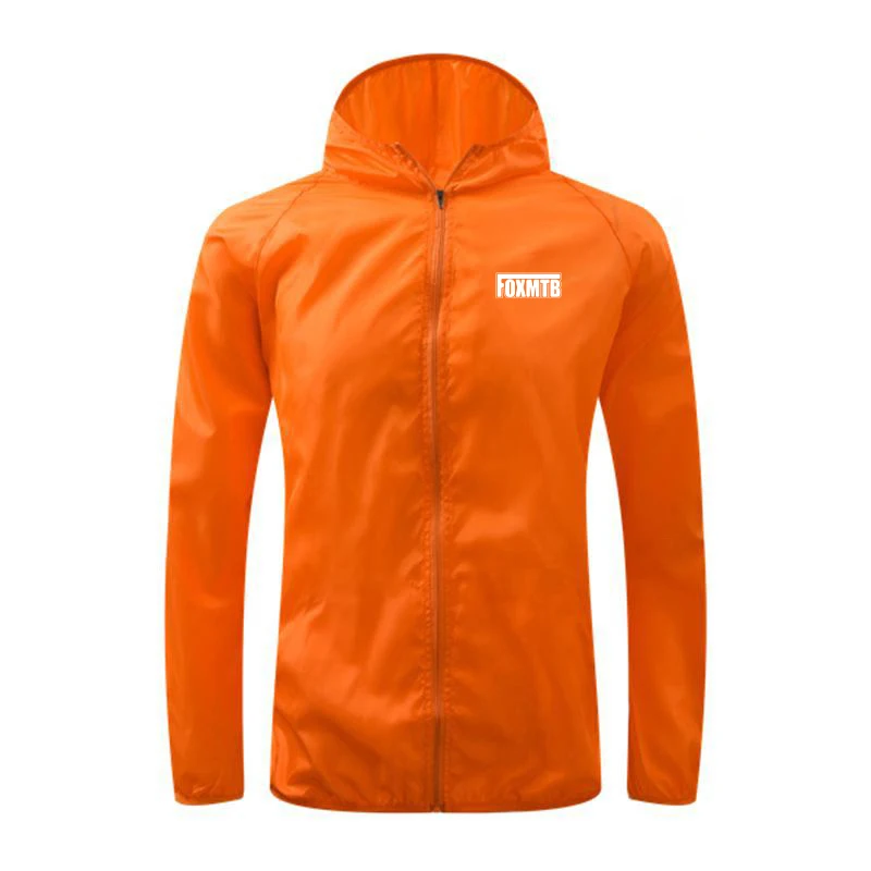 Summer Men Windproof Waterproof Cycling Jacket FOXMTB MTB Cycle Long Sleeve Windbreaker Anti-UV Mountain Bike Downhill Clothing